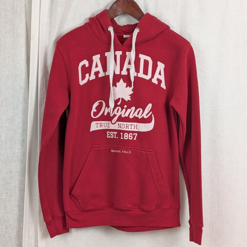 Canada Niagara Falls Red Hooded Sweatshirt Medium